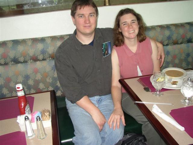 Mike and Carrie at the airport
